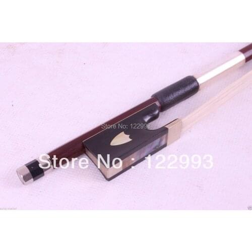 1 pcs Brazilwood Violin Bow 4/4 Straight Shield inlay R22