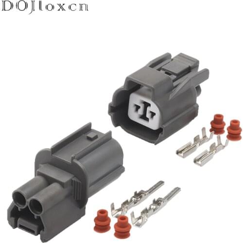 2/10/20/50 Sets 2 Pin Sumitomo Waterproof Electrical Female Male Connector 6181-0070 6189-0129 For Honda Fog Light Horn Socket