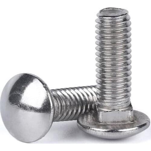 2-10PCS m4 m5 m6 m8 m10 304 stainless steel Carriage Screws Carriage Bolts Shelf Screws Computer Desk Accessories