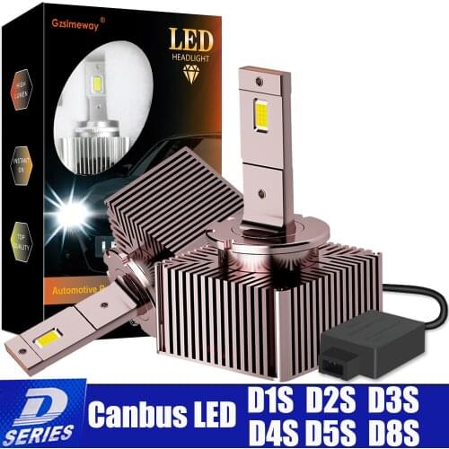 2PCS Canbus No Error LED D3S D1S D4S LED Lamp Bulb D5S D8S D2S D2R D4R D3R Headlight 70W 30000LM 6500K for Car Projector Lens