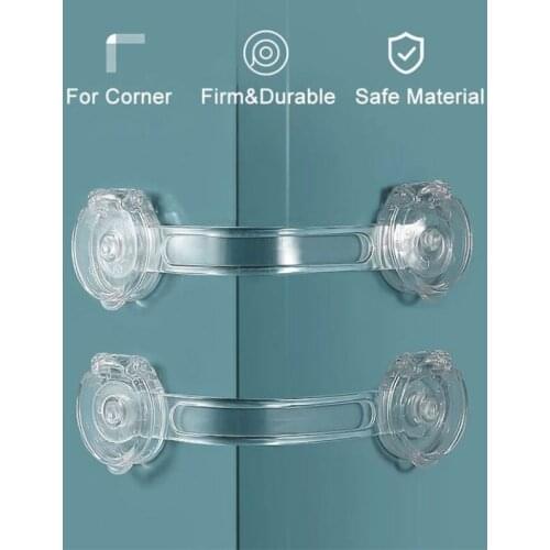 3PCS Child Safety Lock Baby Drawer Lock Baby Safety Home Protection Cabinet Child Anti-pinch Locks Buckle