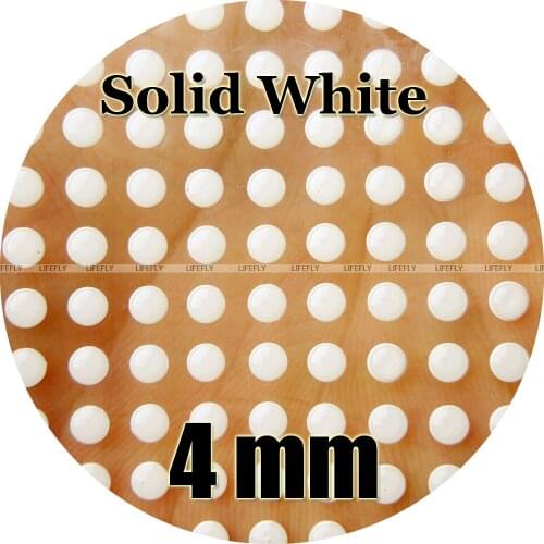4mm 3D Solid White / Wholesale 1200 Soft Molded 3D Fish Eyes, Fly, Jig, Lure, Craft