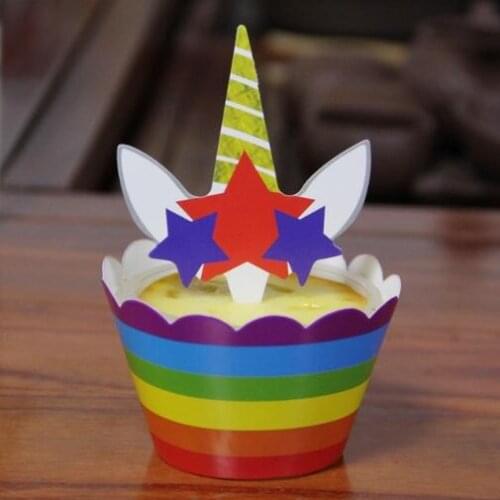 6set/lot Cake Topper colours Cake Surrounding Edge and Card insertion Party Supplies