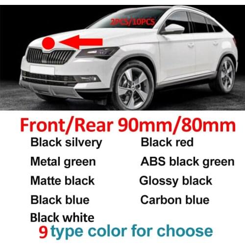 90mm 80mm Car Styling Auto Accessory 2pins 3 Pins Hood Front Emblem Trunk Boot Rear Sticker Covers 9CM 8CM 9 Colors