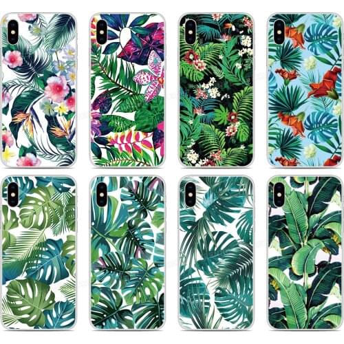 Tropical Leaf Silicone Back Cover For Google Pixel 5A 5 5XL 4 3 2 4A 4G 5G 3A XL 4XL 2XL 3XL Soft TPU Phone Case Fundas