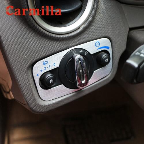 Carmilla Car Headlight Switch Decorate Panel Sticker Cover Modified For Ford Fiesta Ecosport For Mondeo 2013 2014 2015 2016 2017