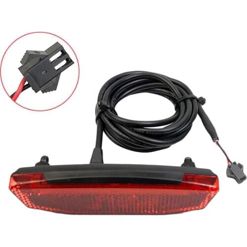Electric Bicycle Tail Light 6V-60V E-bike Rear Light E-scooter Night Safety LED Warning Rear Lamp Waterproof SM Connections