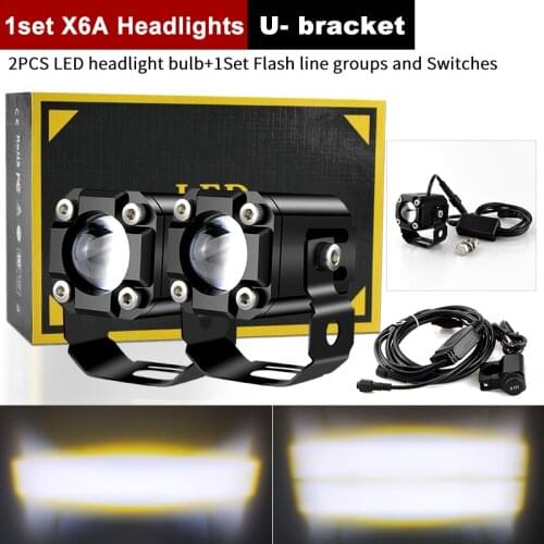 Lens Hi/Low Auxiliary Lights 16000LM Motorcycle 70W Spot Driving flash Fog Lamps For HONDA CR85R CR125R CRF150R CR250R XR100R