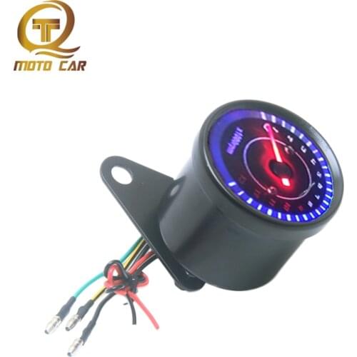 Motorcycle Universal Odometer Speedometer Electronic Digital Instruments Tachometer for Harley BMW Mechanics Meter