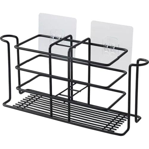 Wall Mount Toothbrush Multifunctional Holder Hold Toothpaste and Tooth Brush