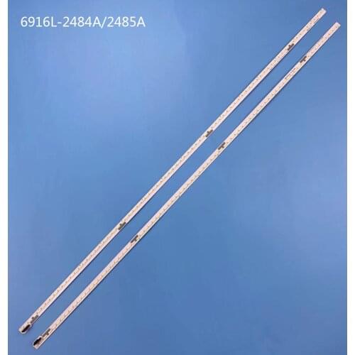 New 2 PCS/set 78LED 660mm LED backlight strip FOR LG 60UH7700 6916L-2485A 6916L-2484A 60 V16 ART3 2485 2484 R L type