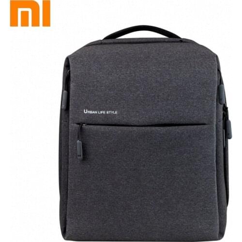 Original xiaomi Minimalist City Backpack XiaoMi Backpack Urban Life Style Polyester Simple Schoolbag laptop bag for business