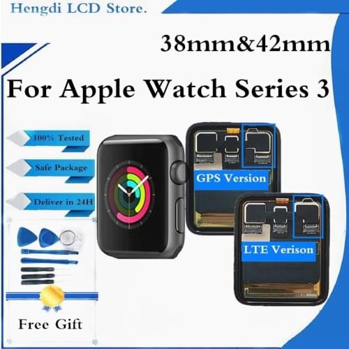 Original LCD For Apple Watch Series 3 38MM 42MM LCD Display Screen For Apple Watch 3 Series 3 Touch Screen For iWatch3 Display