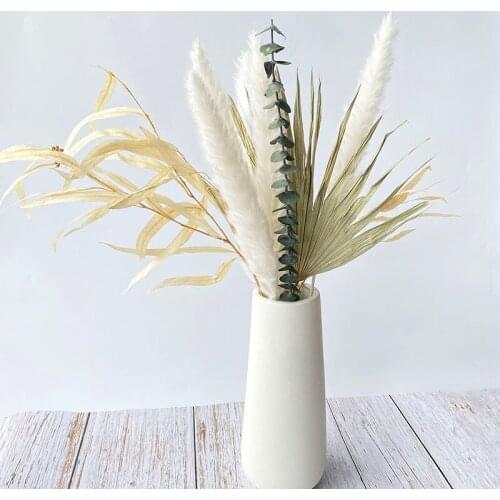 Pampas Grass Gypsophila Eucalyptus Bouquet Nordic Home Decor Set Loft Photo Table Room Decoration Natural Dried Flowers Decor