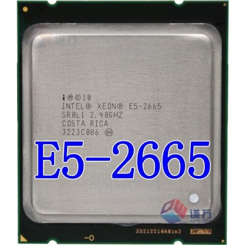 Intel Xeon Processor E5-2665 E5 2665 e5 2665 (20M Cache, 2.40 GHz, 8.00 GT/s Intel QPI) SROL1 C2 LGA2011 CPU free shipping