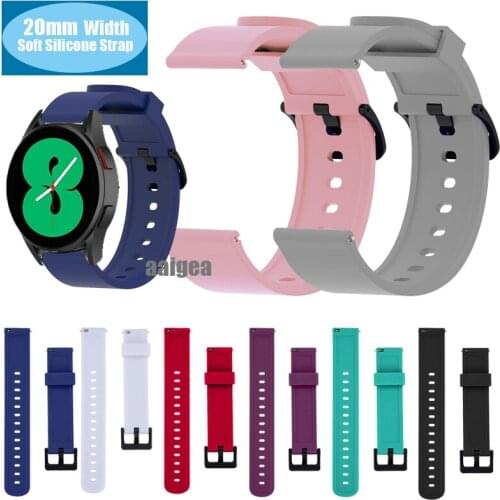 Fashion Silicone Watch Strap Band For Samsung Gear Sport S4 For Samsung Active 2 Replacement Sports Bracelet 20mm Wrist strap