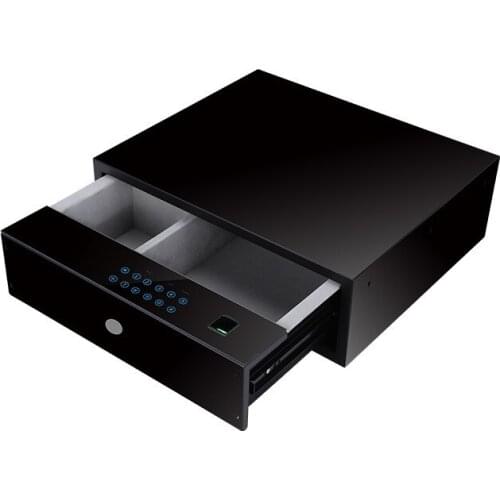 Hidden fingerprint password drawer in wardrobe, small smart safe for household and commercial use can be customized