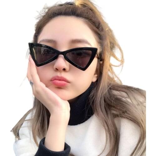 European and American new fashion personality sunglasses trend irregular triangle cat eye sunglasses