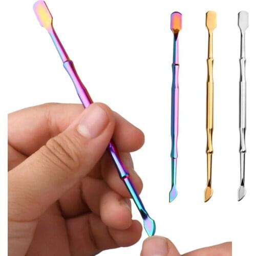 Steel Nail Art Double-headed Small Steel Push Beauty Skin Care Tool Nail Push Armor Exfoliation Remover