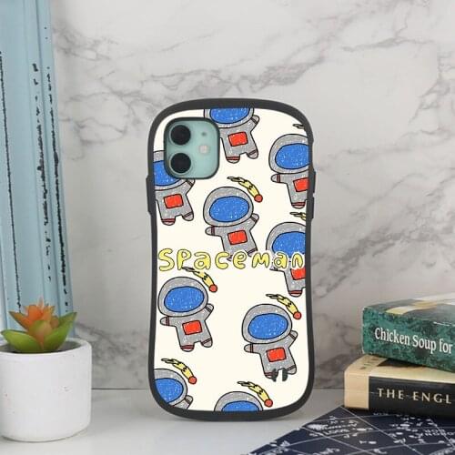 Super Shockproof Case For iPhone 7 Plus 11 Retro cartoon iPhone 12 Pro Creative astronaut XR XS MAX Fall prevention 6PLUS 7 8G
