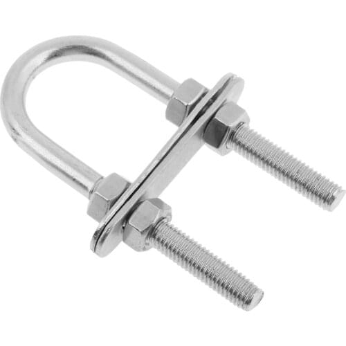 Boat Marine 316 U Screw Stainless Steel Bow Stern Eye U-Bolt 7*90mm