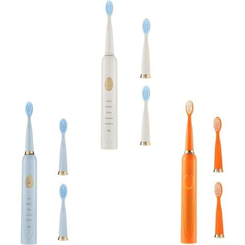 Ultrasonic Electric Toothbrush Rechargeable Tooth Brushes Washable Whitening Teeth Brush Adult Timer Toothbrush