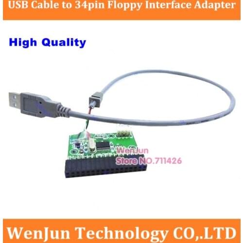 20cm USB Cable to 34pin Floppy Interface Adapter PCB Converter Board driver board 1pcs/lot