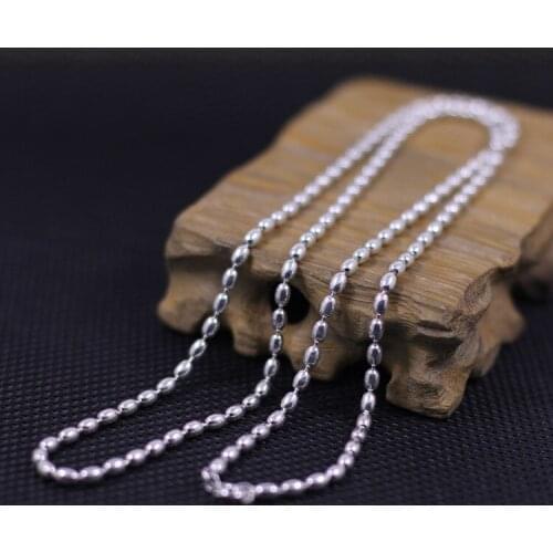 S925 silver jewelry wholesale fashion exquisite lady beads chain necklace