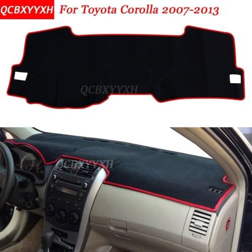 Car Styling Dashboard Avoid Light Pad Polyester For Toyota Corolla 2007-2013 Instrument Platform Desk Cover Protective Mats