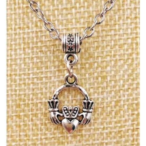 1pcs Fast delivery Claddagh Heart Love Loyalty Friendship Pendant Necklace Women Jewelry Best Friend Holiday Gift