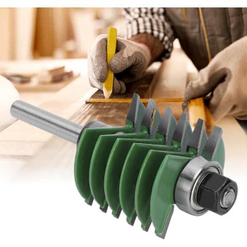 1pc 8mm Shank Router Bit Milling Tenon Cutter Bevel Tooth Industrial Grade for Wood Tool