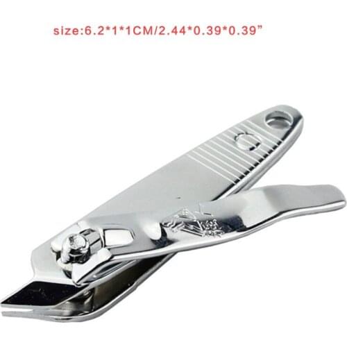 2PCS Stainless Steel Slanted Edge Nail Cutting Clippers Pedicure Manicure Tool Slanted Tip Cuticle Cutter