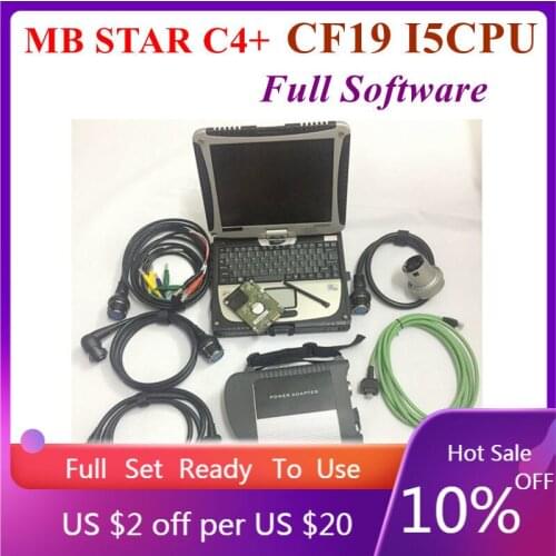 2021.06 MB Star C4 SD Connect Best Quality Cable Disgnosis Scanner Software Latest Version CF19 Laptop I5 CPU 4g Ram Full Set