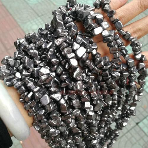 3-5x6-8mm Terahertz Beads Natural Freeform Chips Stone Beads For Jewelry Making Beads Bracelets 32'' DIY Beads Trinket