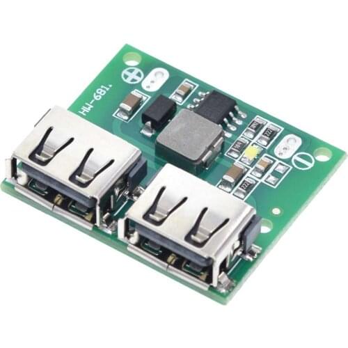 9V 12V 24V to 5V DC-DC Step Down Charger Power Module Dual USB Output Buck Voltage Board 3A Car Charge Charging Regulator 6-26V