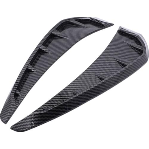 ABS Carbon Fibre Color Side for Fender Vent Air Wing Cover Trim for Honda for Civic 2016-2018 3D Sticker
