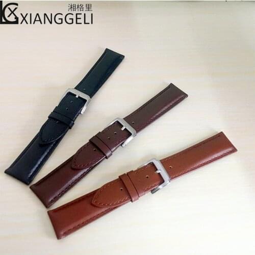 Watch accessories wild fashion high-end design 12mm-22mm DW pin buckle for men & women high-end atmospheric Leather watch band