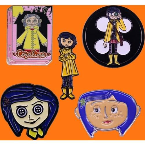 Cute Girl Enamel Pins Collect Funny Movies Metal Cartoon Brooch Backpack Hat Bag Collar Lapel Badge Women Fashion Jewelry Gifts