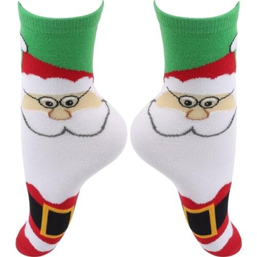 Cotton Santa Claus Christmas Snowman Funny Women Socks Novelty Winter Socks Christmas Gift For Girls