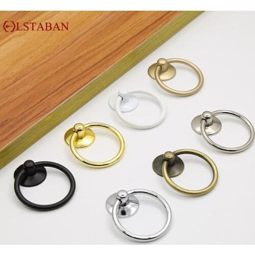 LSTABAN Simple Single Hole Drawer Shoe Wine Cabinet Antique Copper Pull Hand Cupboard Thickened Alloy Knob Furniture Handle