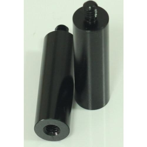 2pcs 15mm OD 2"length micro rod with 1/4" male and 1/4"female for clamp mount