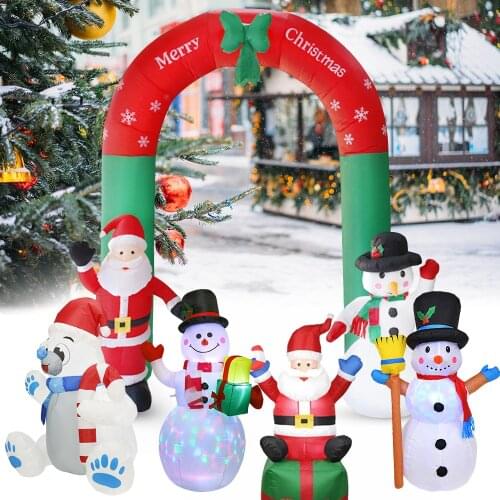 Inflatable Giant Santa Claus Inflatable Toys Outdoors Christmas Props Decor Yard Arch Ornament Parties Accessories