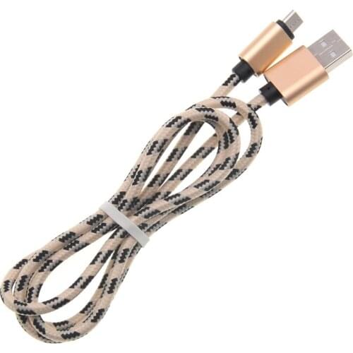 1M 2A Nylon Fast Charger Micro USB Cable Android Data Charger cord for Huawei Mate 8 Honor 5a 5c 9 Lite for nokia 500pcs