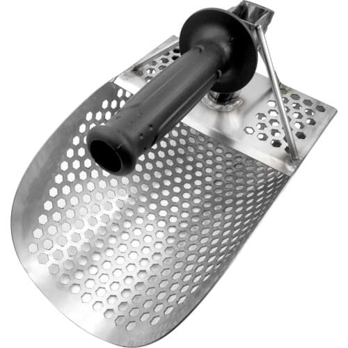 Sand Scoop for Metal Detecting Stainless Steel with Hexahedron 7Mm Holes for Beach Treasure Hunting Shovel Hunting Tool