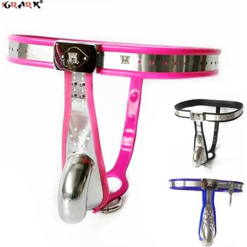 Stainless Steel Male Chastity Belt Device Penis Lock Cock Cage Bdsm Sex Toys for Men Penis Panties Adult Games Erotic Products