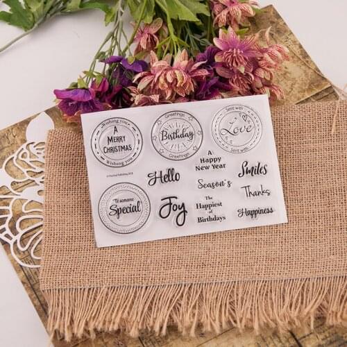 Hello JOY Clear Stamp Or stamp for DIY Scrapbooking/Card Making/Kids Fun Decoration Supplies A2144