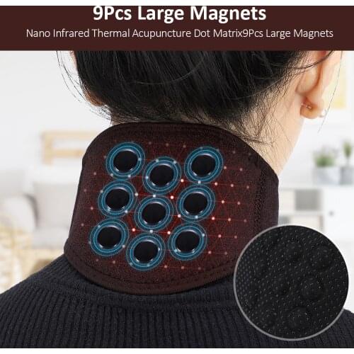 Neck Brace Magnetic Therapy Tourmaline Neoprene Neck Support Self Heating Neck Magnet Protect Band For Ne