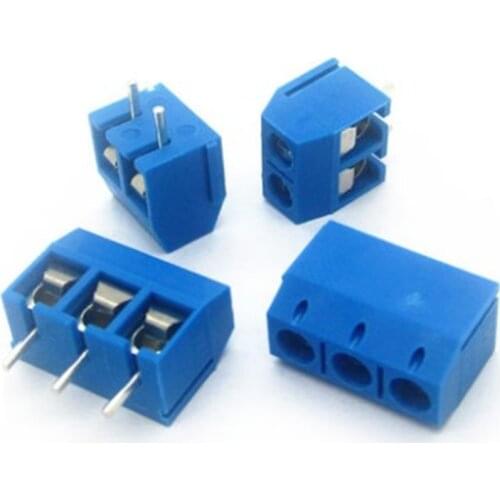 100pcs KF301-2P/KF301-3P KF301-5.0-2P KF301-5.0-3P KF301 5.08mm Plug-in Screw Connector