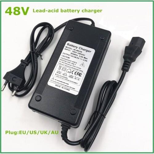 48V Lead acid Battery Charger For 48V 14AH12AH20AH32AH electric bike with cooling fan good quality