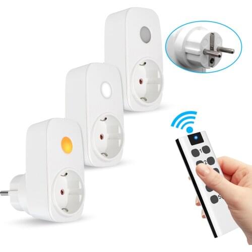 Universal EU Socket Power Outlet RF 433mhz Wireless Remote Control Smart Socket Plug Compatible Broadlink RM4 Pro For Smart Home